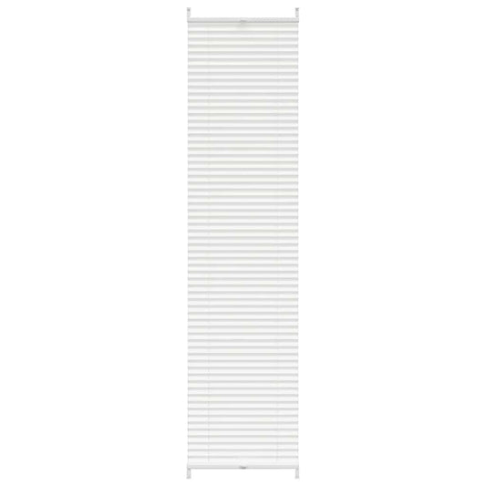 Plisse Blind 40x200cm White Pleated Blind
