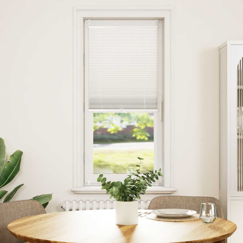 Plisse Blind 50x100cm White Pleated Blind