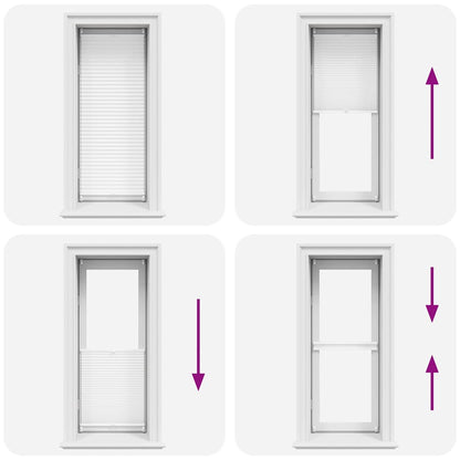 Plisse Blind 50x125cm White Pleated Blind