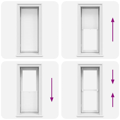 Plisse Blind 60x150cm White Pleated Blind