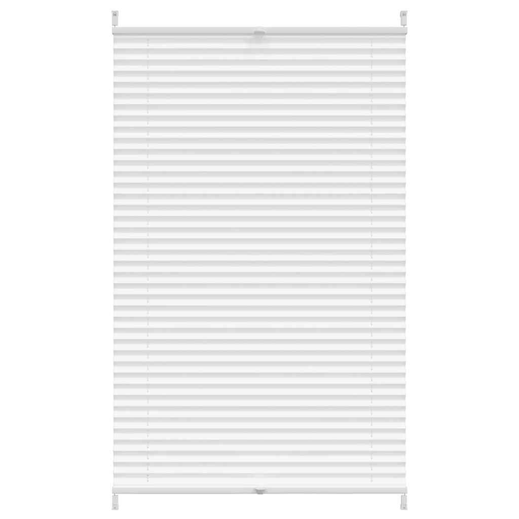 Plisse Blind 80x125cm White Pleated Blind