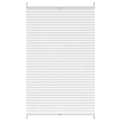 Plisse Blind 80x125cm White Pleated Blind