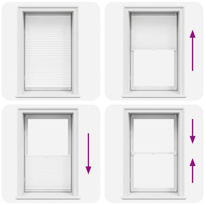 Plisse Blind 90x100cm White Pleated Blind