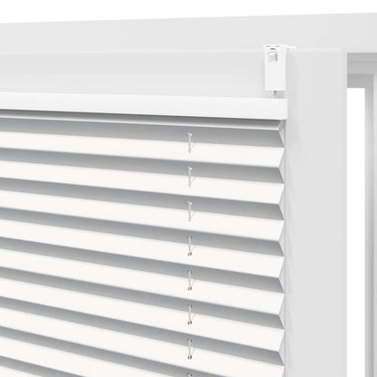 Plisse Blind 100x100cm White Pleated Blind