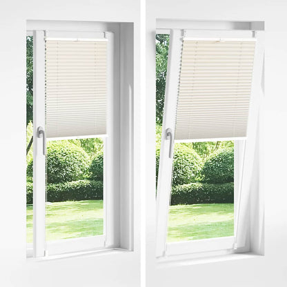 Plisse Blind 40x125cm Cream