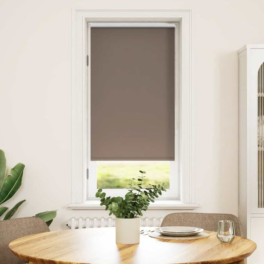 Roller Blind Blackout 44.4x100 cm Fabric Width 40 cm Coffee