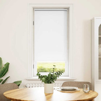 Roller Blind Blackout 64.4x120 cm Fabric Width 60 cm White