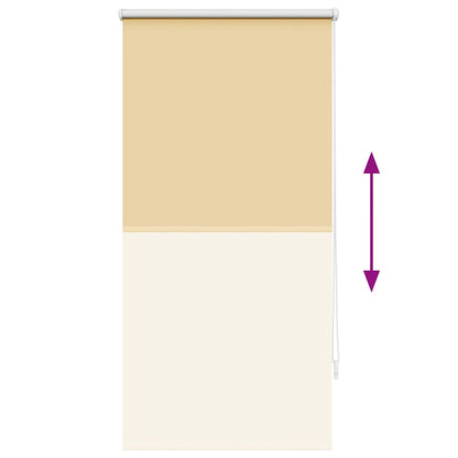Roller Blind Blackout 64.4x120 cm Fabric Width 60 cm Beige