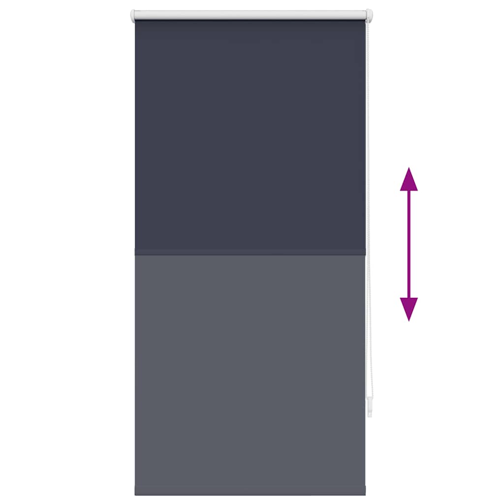 Roller Blind Blackout 64.4x120 cm Fabric Width 60 cm Marine / Blue
