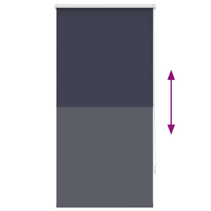 Roller Blind Blackout 64.4x120 cm Fabric Width 60 cm Marine / Blue
