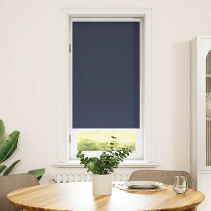 Roller Blind Blackout 64.4x120 cm Fabric Width 60 cm Marine / Blue