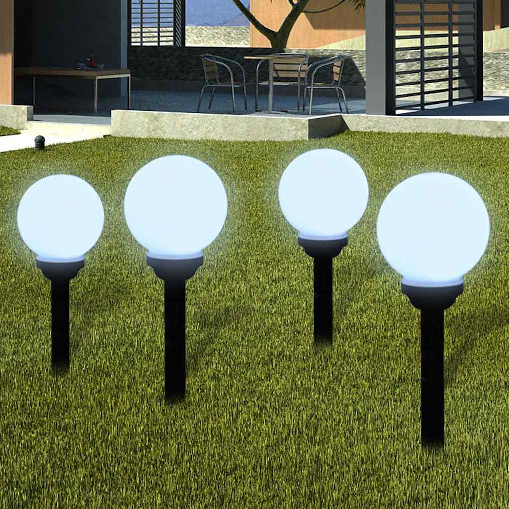 Outdoor Pathway Lamps 4 pcs LED 15 cm with Ground Spike