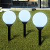 Outdoor Pathway Lamps 3 pcs LED 20 cm with Ground Spike