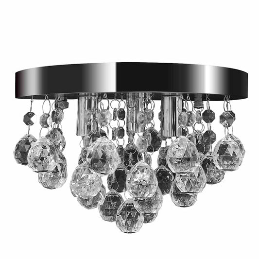 Chandelier | Chrome | Acrylic, Chrome | Medium | Decorative Inlays