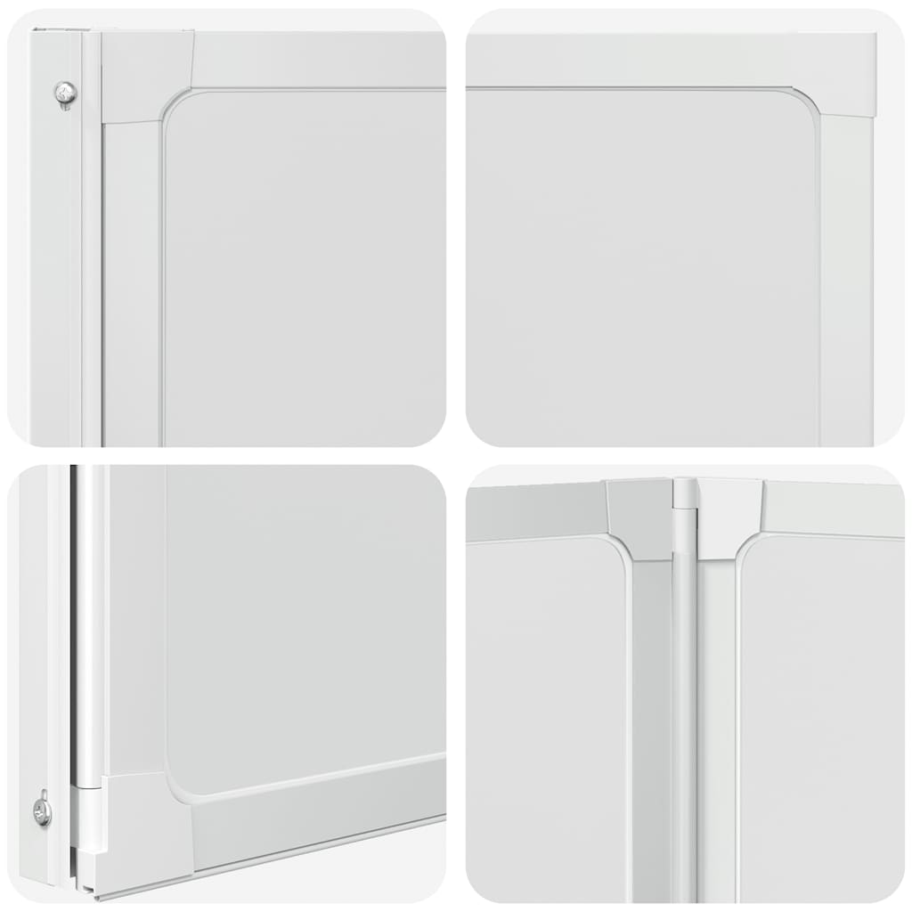 140784 Shower Bath Screen Wall 117 x 120 cm 3 Panels Foldable