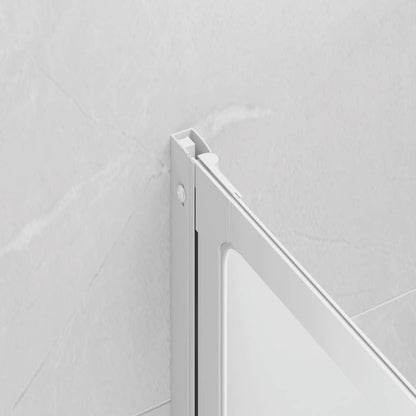 140784 Shower Bath Screen Wall 117 x 120 cm 3 Panels Foldable