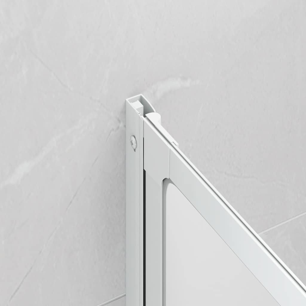 140785 Shower Bath Screen Wall 141 x 132 cm 3 Panels Foldable