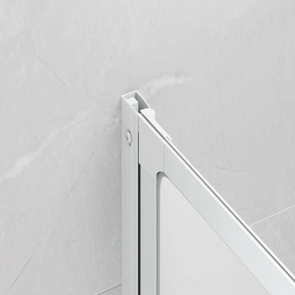 140785 Shower Bath Screen Wall 141 x 132 cm 3 Panels Foldable