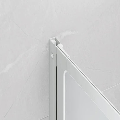 Shower Bath Screen Wall 140 x 168 cm 7 Panels Foldable with Towel Rack