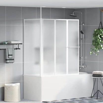 Shower Bath Screen Wall L Shape 70 x 120 x 137 cm 4 Panels Foldable