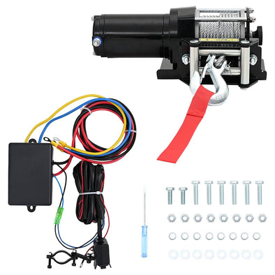 Electric Winch 1360 KG with Plate Roller Fairlead