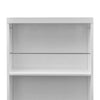 Bar Table MDF with Wine Rack High Gloss White