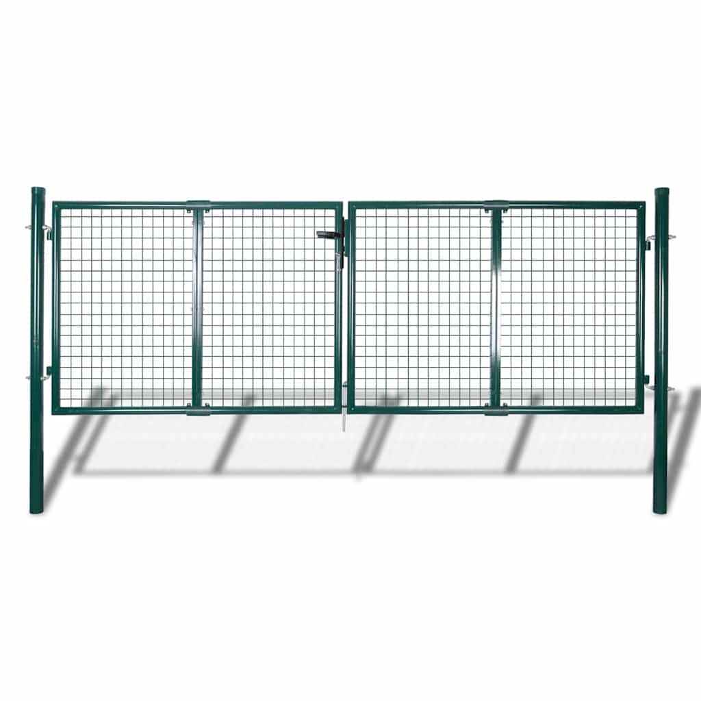 Garden Mesh Gate Fence Door Wall Grille 118.1x29.5"
