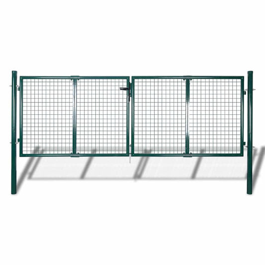 Garden Mesh Gate Fence Door Wall Grille 118.1x29.5"