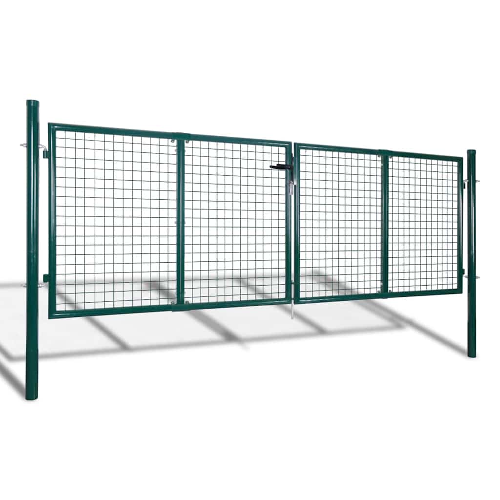 Garden Mesh Gate Fence Door Wall Grille 118.1x29.5"