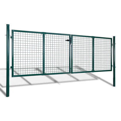 Garden Mesh Gate Fence Door Wall Grille 118.1x29.5"