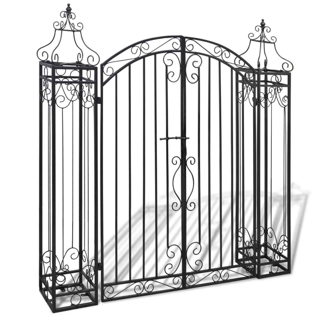 Ornamental Garden Gate Wrought Iron 4'x8"x4'5