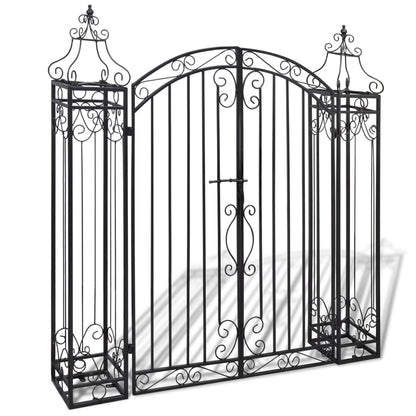 Ornamental Garden Gate Wrought Iron 4'x8"x4'5