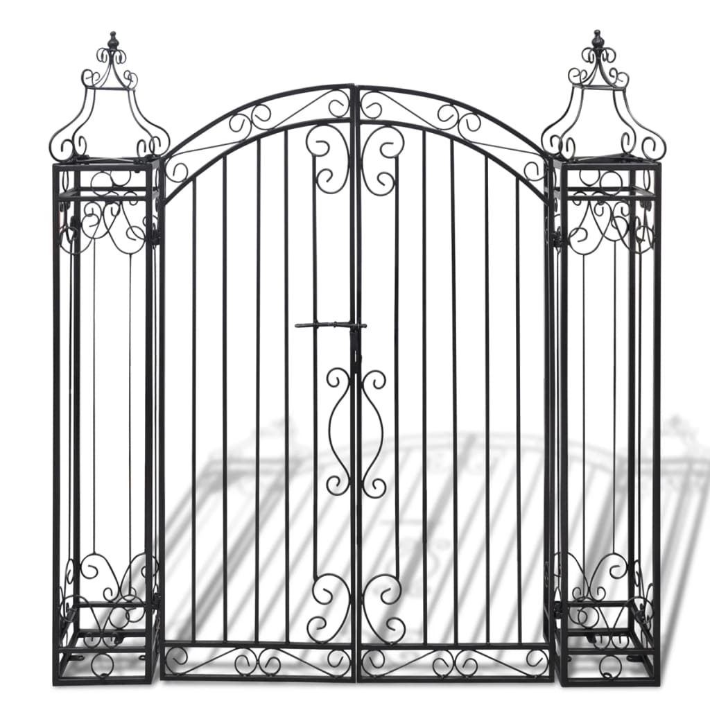 Ornamental Garden Gate Wrought Iron 4'x8"x4'5