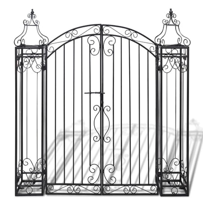 Ornamental Garden Gate Wrought Iron 4'x8"x4'5