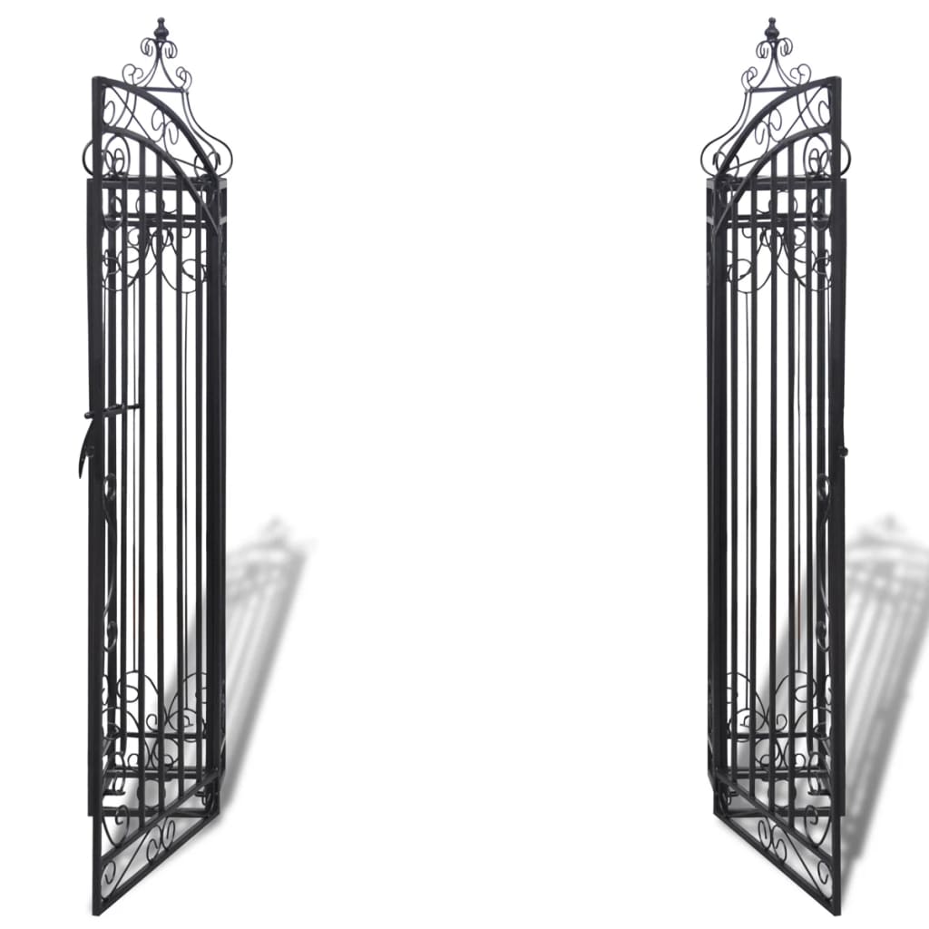 Ornamental Garden Gate Wrought Iron 4'x8"x4'5