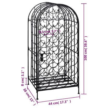 Wine Rack for 35 Bottles Metal