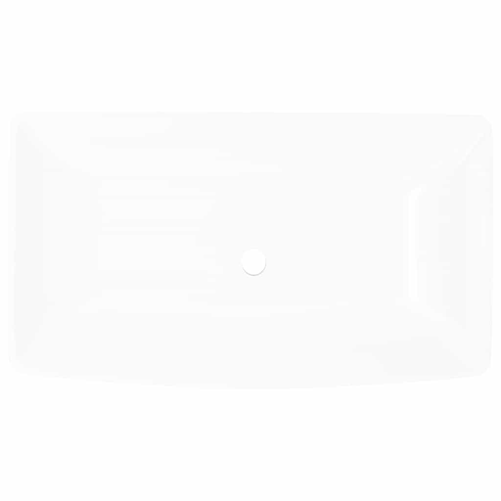 Luxury Ceramic Basin Rectangular Sink White 71 x 39 cm