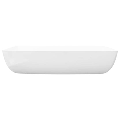 Luxury Ceramic Basin Rectangular Sink White 71 x 39 cm