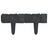 Plastic Garden / Lawn Fence Stone Look 41 pcs 32.8'
