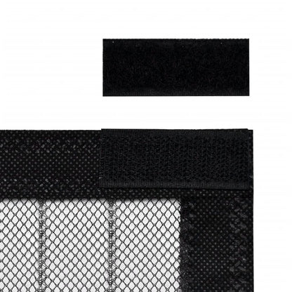 Insect Door Curtains 2 pcs 82.7"x39.4" Magnet Black