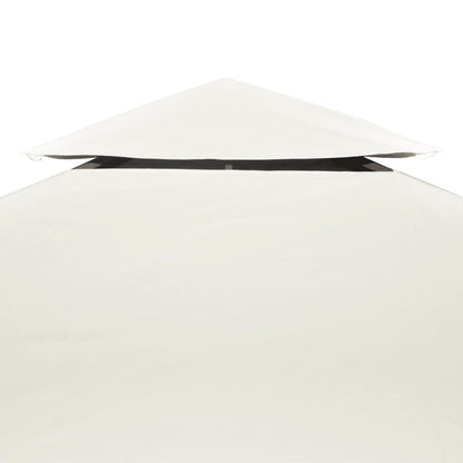 Gazebo Canopy | Cream White | Polyester, PVC coated | 3x3 metres