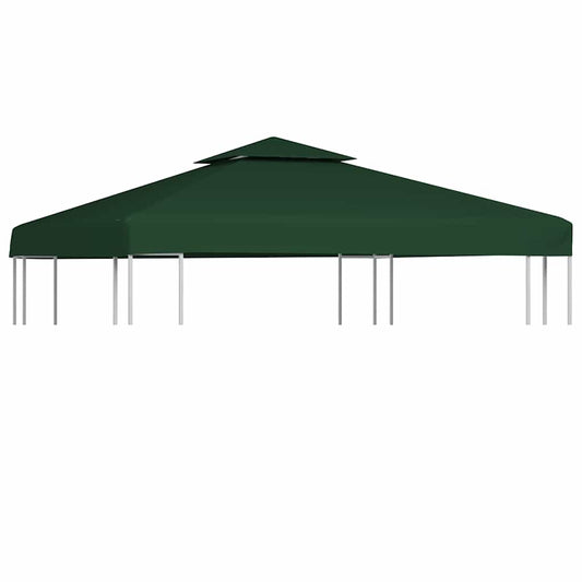 Gazebo Canopy | Green | Polyester with PVC coating | 3 x 3 meter