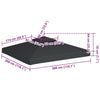 Gazebo Cover Canopy Replacement 310 g / m² Dark Grey 3 x 3 m