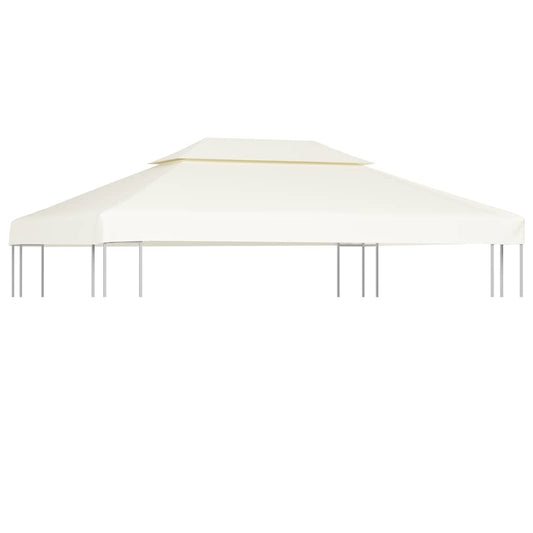 Gazebo Canopy | Cream White | Polyester with PVC coating | 3 x 4 m