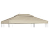 Gazebo Cover Canopy Replacement 310 g / m² Beige 3 x 4 m