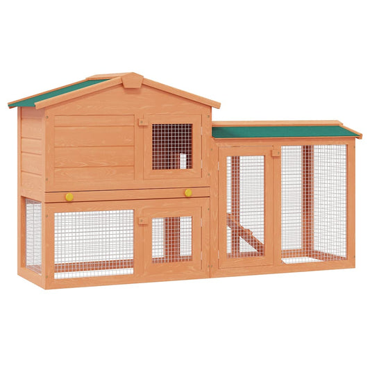 Outdoor Large Rabbit Hutch Small Animal House Pet Cage Wood