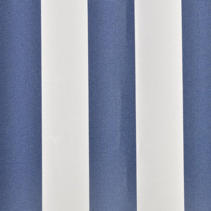 Awning Top Sunshade Canvas Blue & White 4 x 3 m