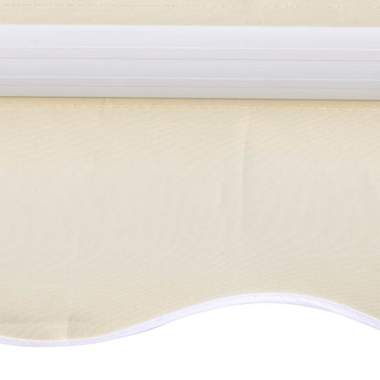 Awning Top Sunshade Canvas Cream 3 x 2.5 m (Frame Not Included)