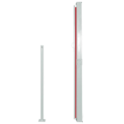 Side Awning | Red | Polyester | 160 x 300 cm | Adjustable Armrests