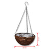 Hanging Round Willow Basket 4 pcs with Liner & Chain